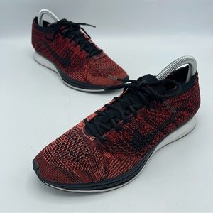 Nike Shoes Nike Flyknit Racer Fire Red Rooster Running Shoe